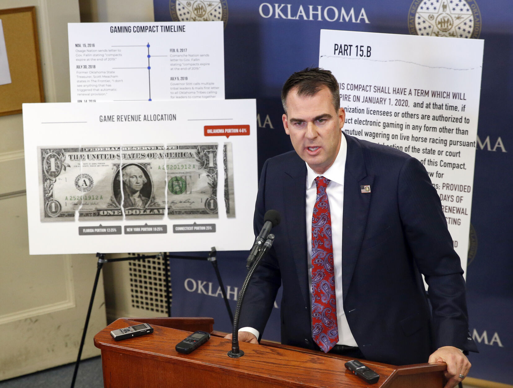 State's legal fees in Stitt's tribal gaming flap top $1.5 million